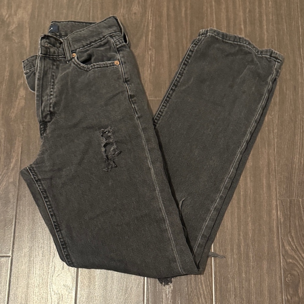 Aeropostale Black Straight Leg Jeans